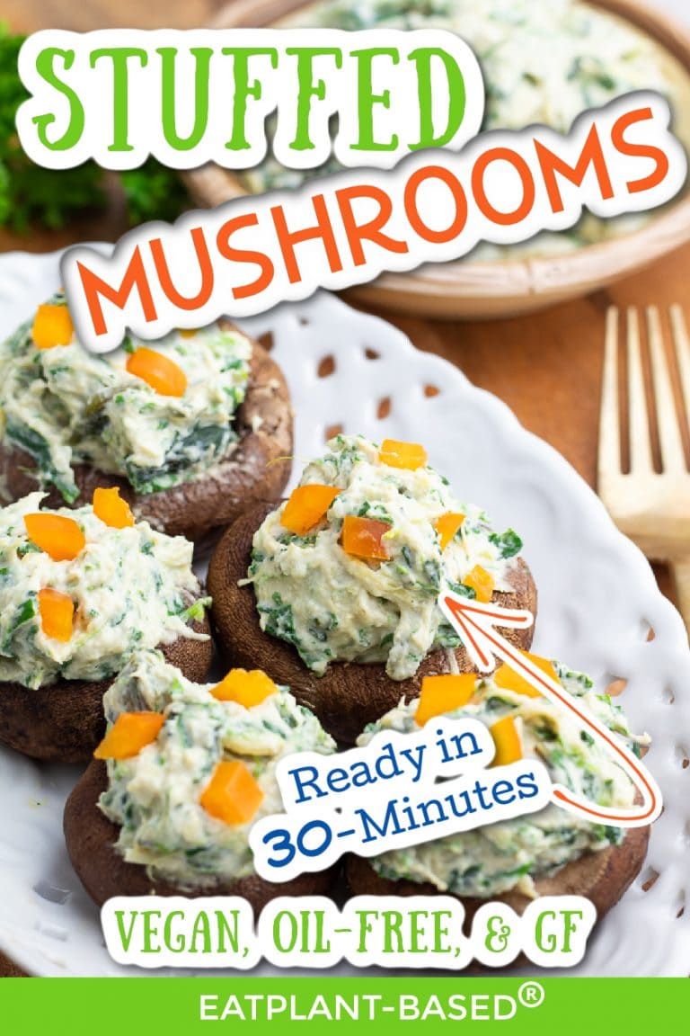 Vegan Stuffed Mushrooms - EatPlant-Based