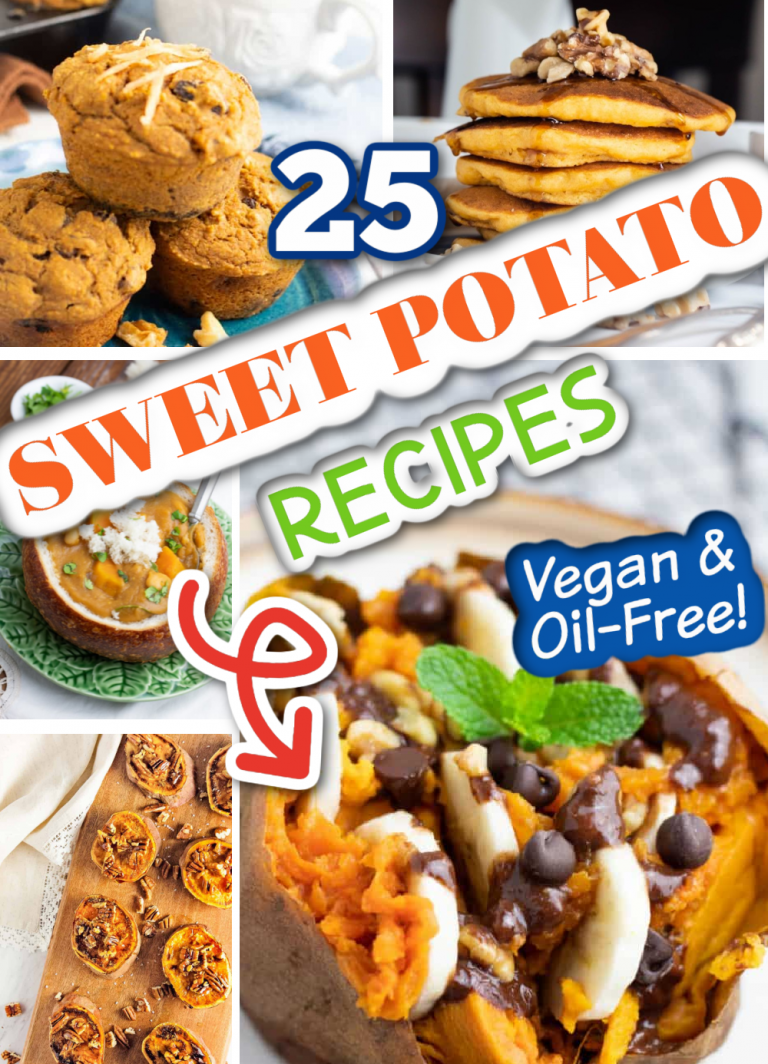 25 Sweet Potato Vegan Recipes {Oil-Free}