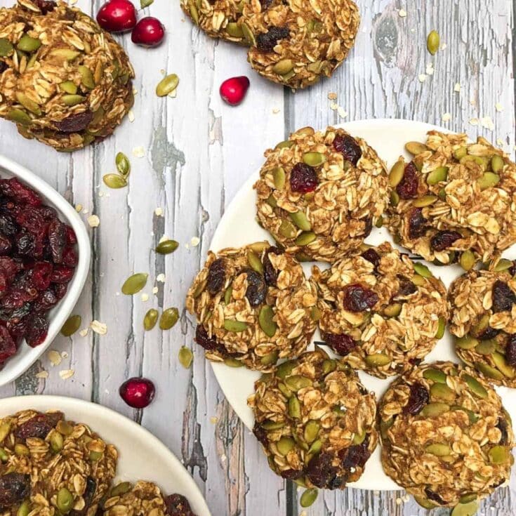 vegan christmas cookies on white table