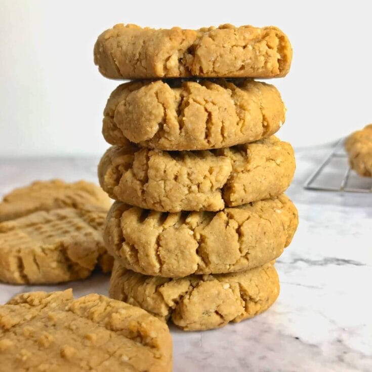 vegan gluten free cookies stacked