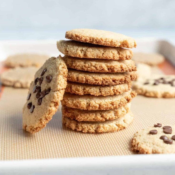 stack of gluten free vegan christmas cookies