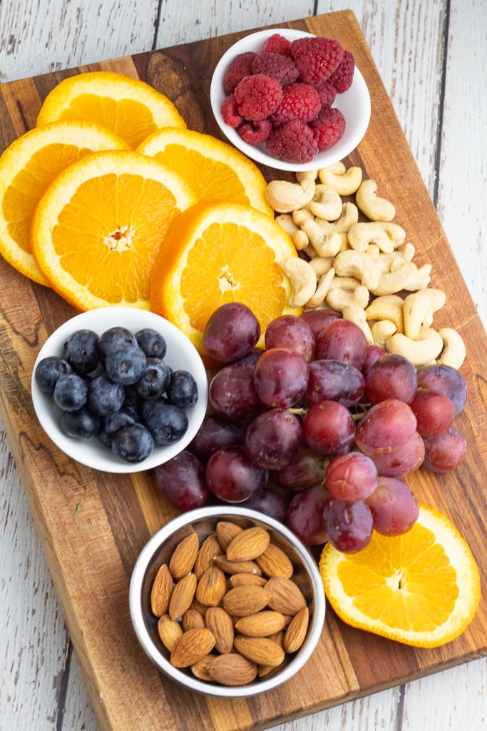 fruit and nuts charcuterie board