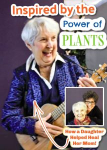 80 year old millie playing guitar after healing from plant based diet