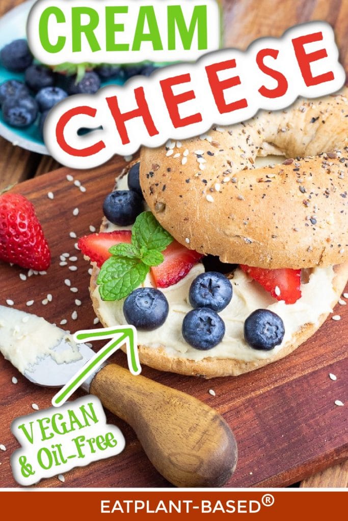 Vegan Cream Cheese photo collage for pinterest
