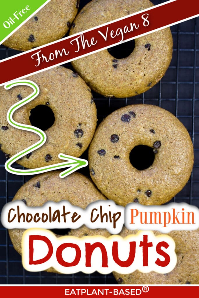 vegan donuts photo collage for pinterest