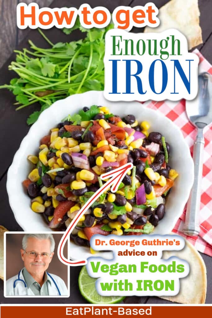 photo collage for vegan iron sources for pinterest