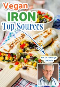 photo collage for vegan iron sources