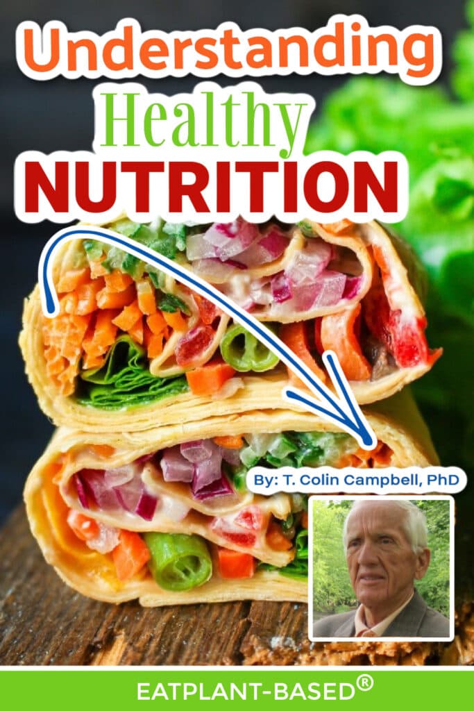 photo collage for t colin campbell phd explaining nutrition for pinterest