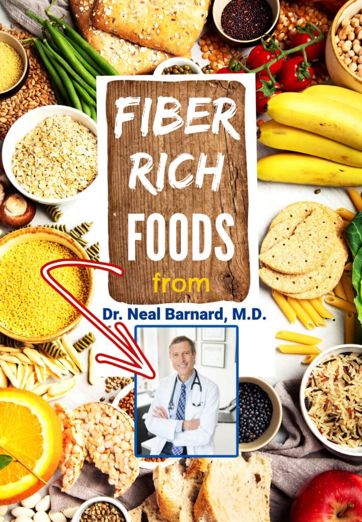 high fiber diet photo collage with title