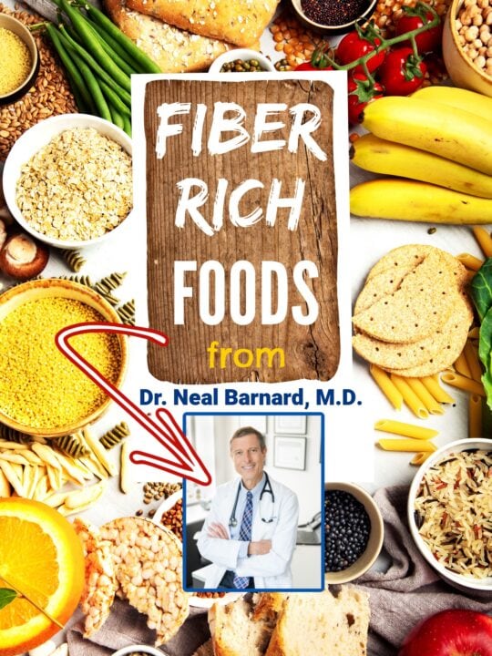 high fiber diet photo collagewith title