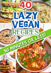 lazy vegan photo collage