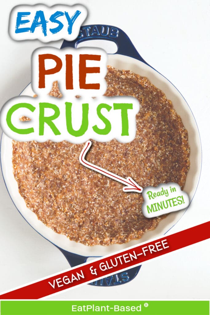 gluten free vegan pie crust photo collage for pinterest