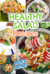 healthy salad recipes photo collage