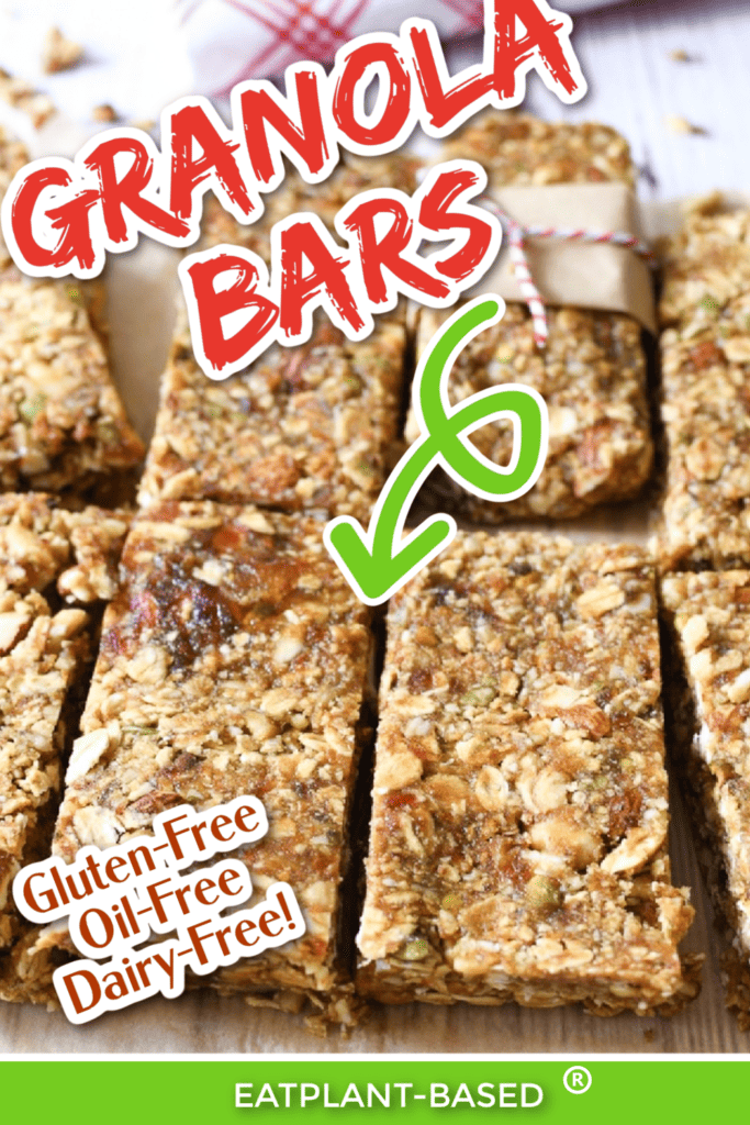 healthy granola bars photo collage for pinterest