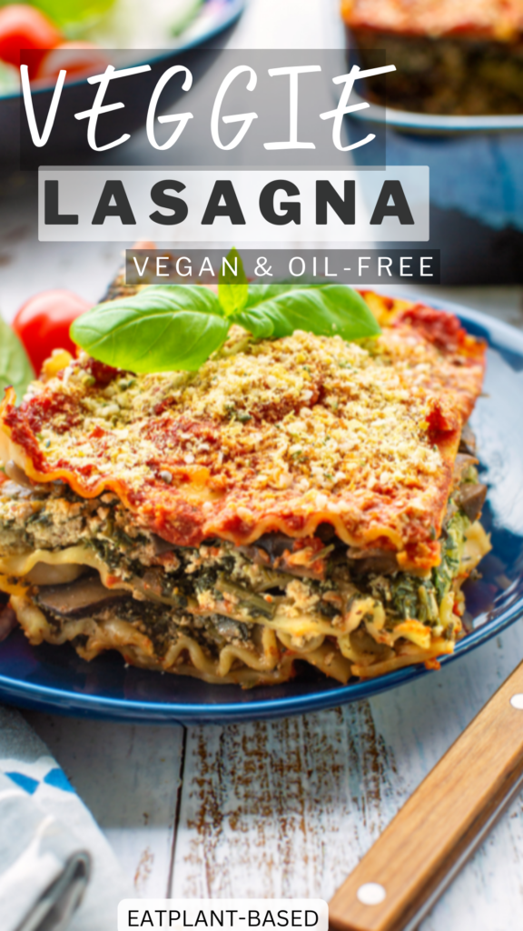 veggie lasagna photo collage for pinterest