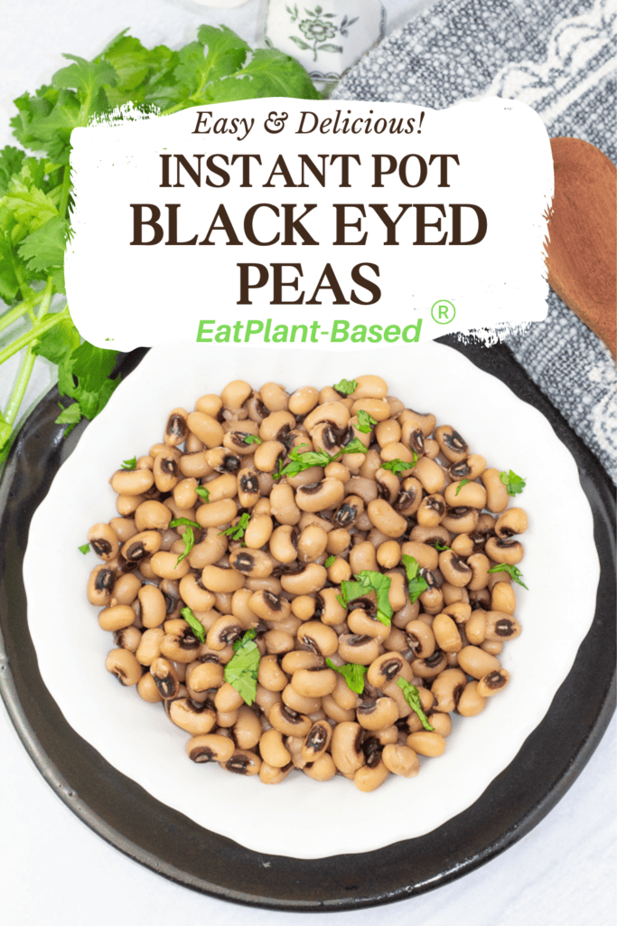photo collage for instant pot black eyed peas for pinterest