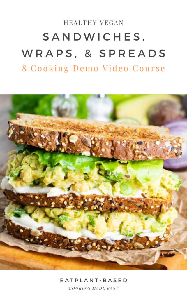 title cover for vegan sandwich video course