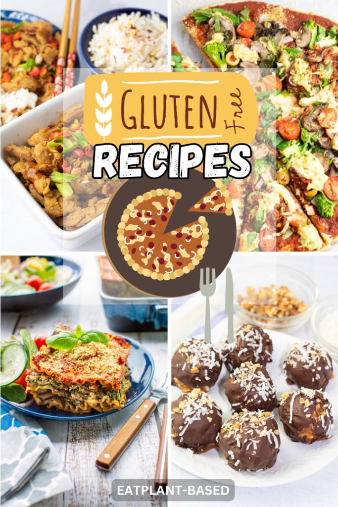 photo collage for vegan gluten free recipes