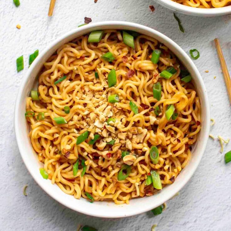 Image for Easy Spicy Peanut Butter Ramen Noodles