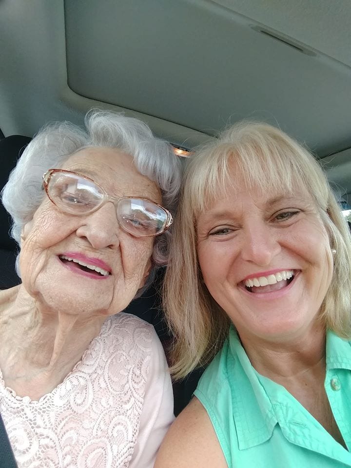 terri and her grandmother.