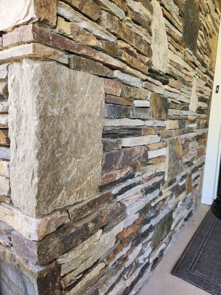 house of stacked stone.